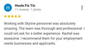 Houle fix tin testimonial on the display